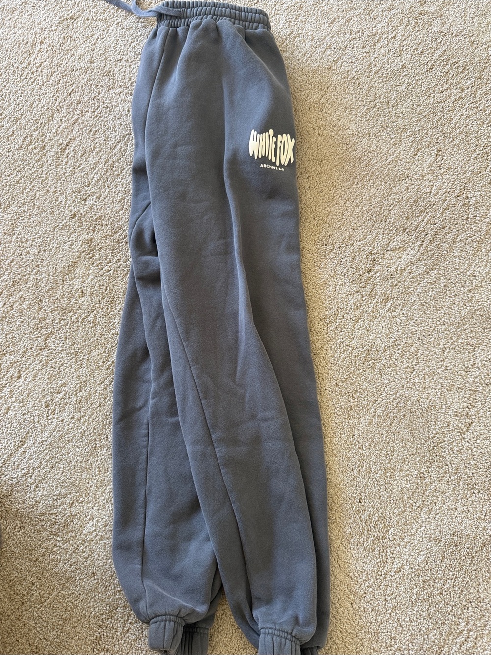 White fox sweatpants - Charcoal Gray